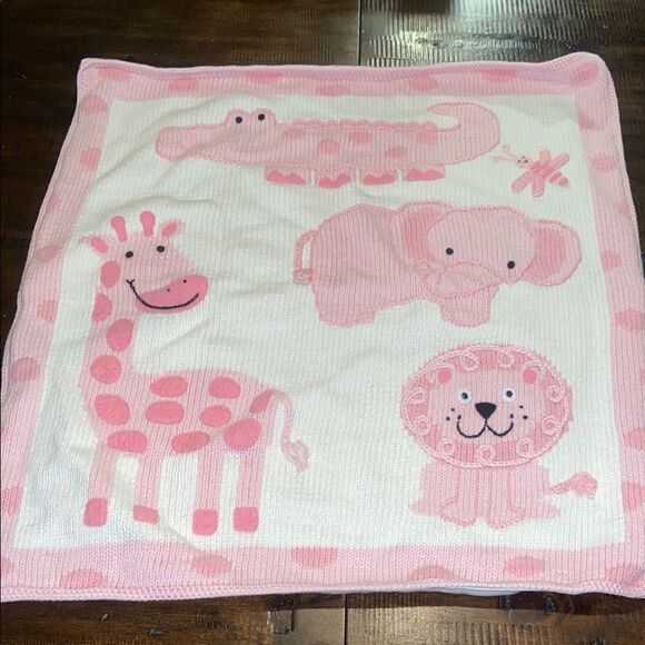 Artwalk Pink Jungle Baby Blanket - Picture 1 of 9